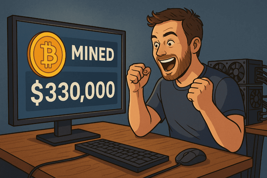 Bitcoin-miner verdient $330.000 met solo block