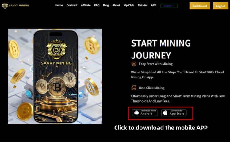SAVVY MINING biedt betrouwbaar cloud mining platform voor BTC en ETH investeerders: stabiel passief inkomen mogelijk.