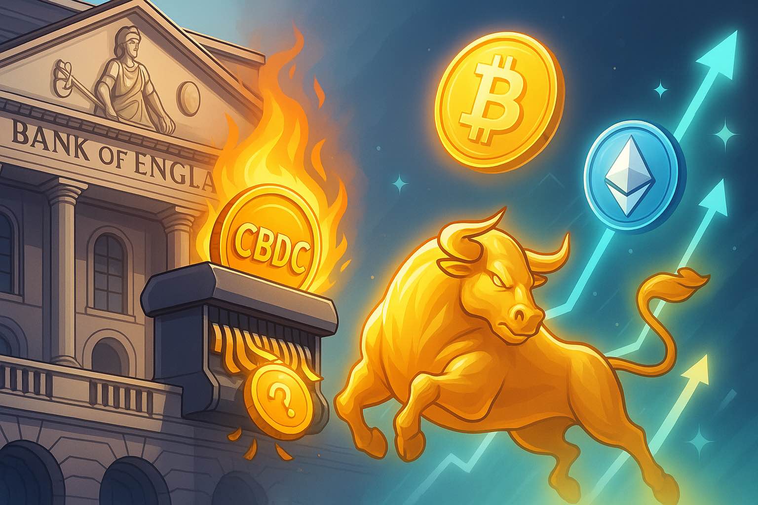 Britse centrale bank vernietigt CBDC plannen - heeft dit invloed op de komende bull run?