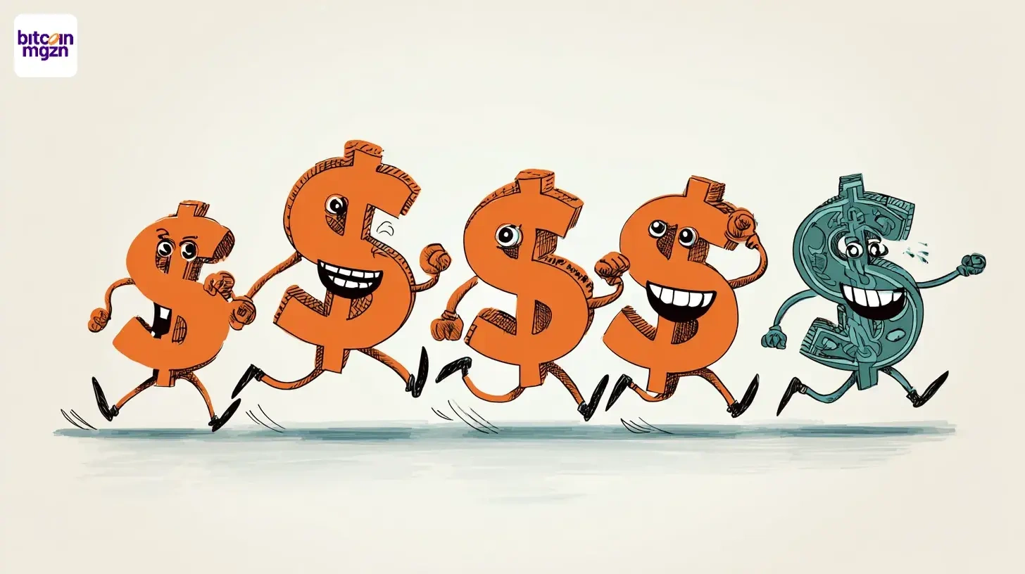 Dollars in een rij