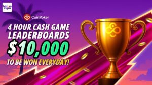 CoinPoker lanceert een crypto-giveaway van 630.000 USDT met dagelijkse 4-uurs leaderboards