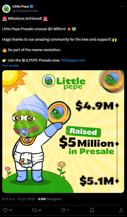 Little Pepe tweet