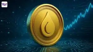 Gouden SYRUP token stijgt op digitale grafiek na Upbit-listing en toegenomen interesse in altcoins