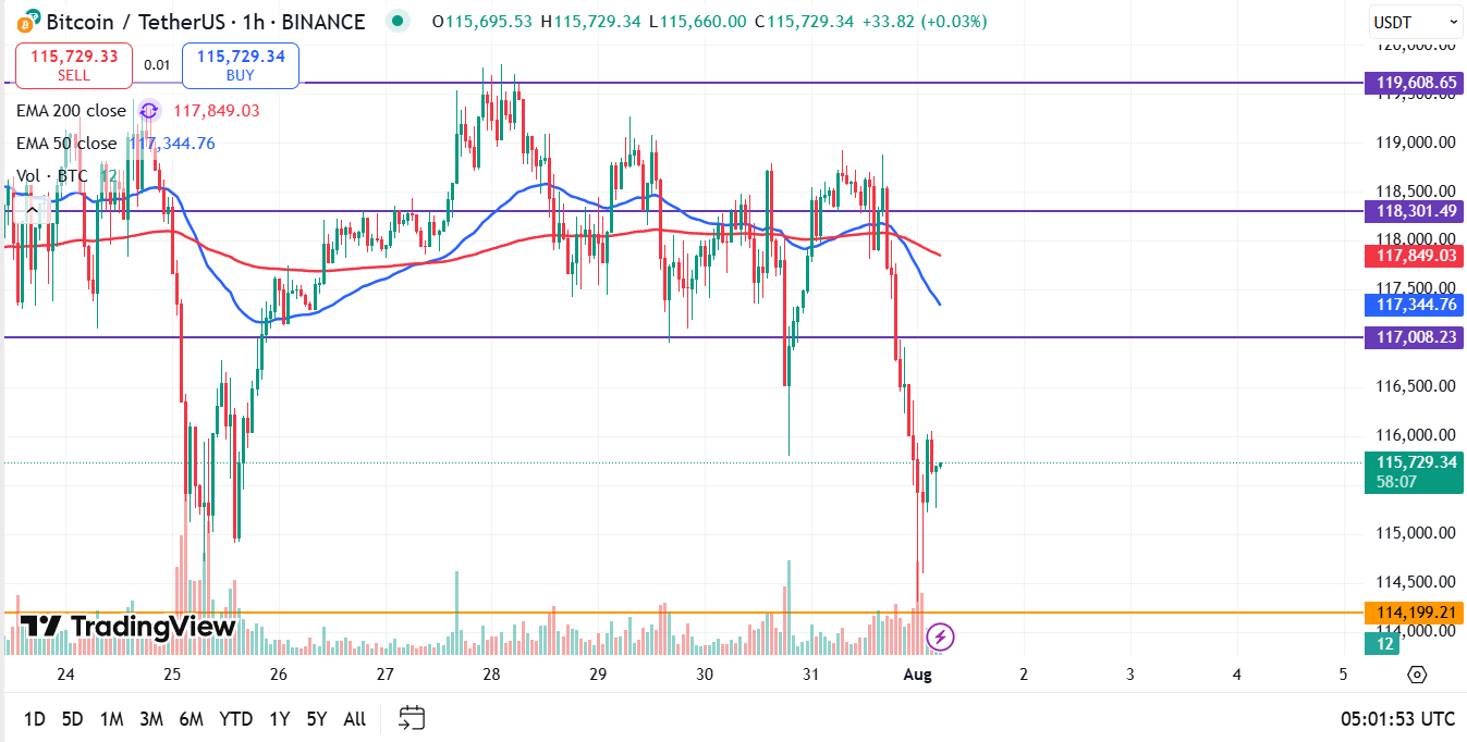 Bitcoin koers vandaag analyse 01-08