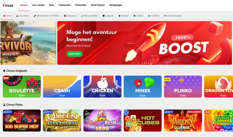 Circus Casino - Online casino Belgie startpagina 