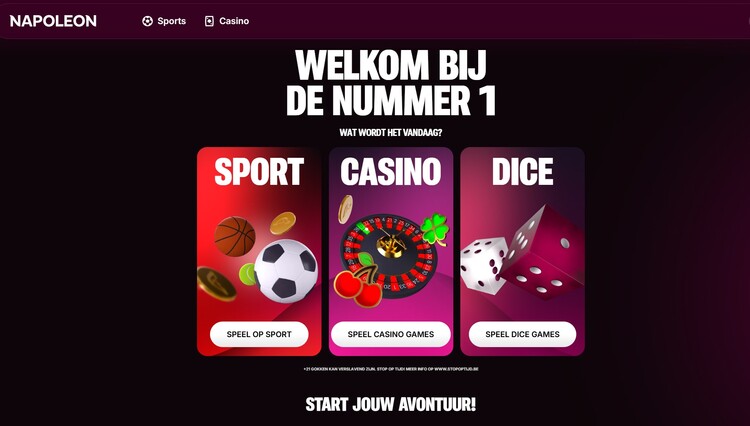Napolean Games - online casino Belgie Startpagina