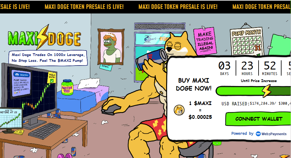 maxi doge logo beste veelbelovende crypto