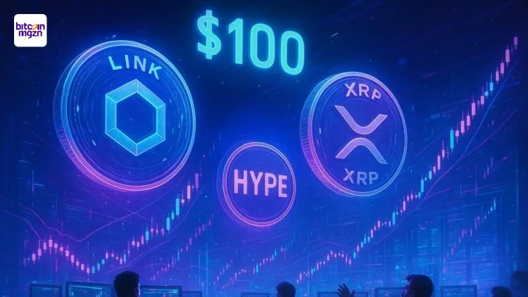Crypto's met potentie pump naar $100 in 2025 - LINK, HYPE  en XRP