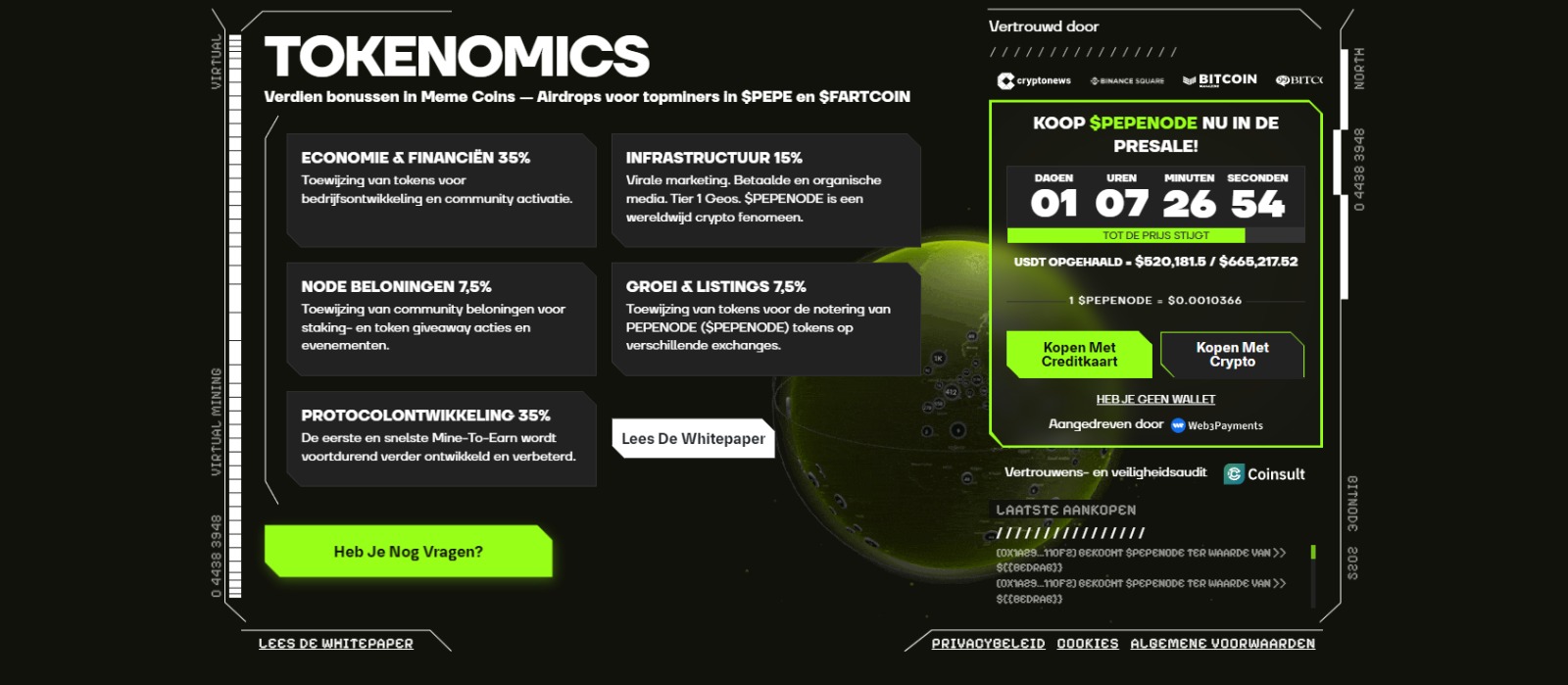 pepenode tokenomics
