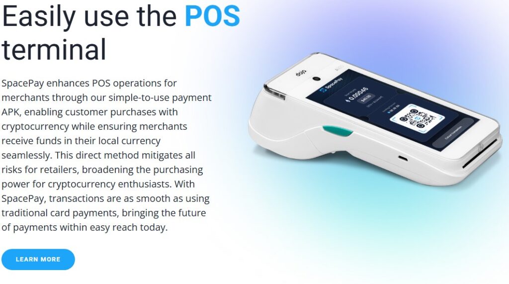 Spacepay, POS teminals