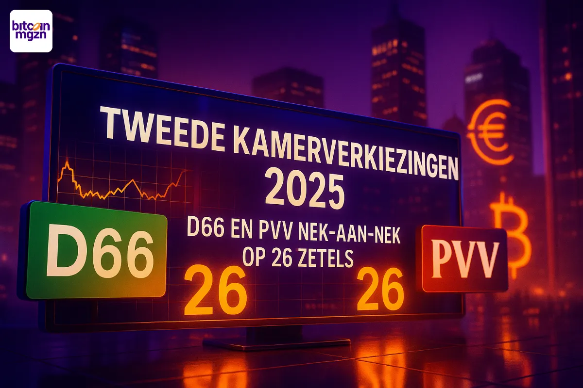 Tweede kamerverkiezingen 2025: D66 en PVV nek-aan-nek op 26 zetels