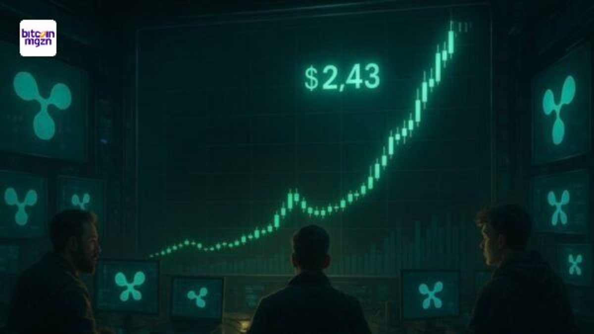 XRP koers stijgt naar $2,43 met explosief volume – doorbraak boven $2,45 cruciaal