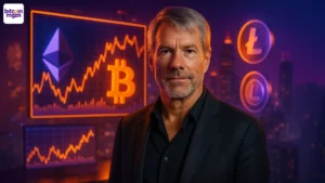 Analist vergelijkt Saylor Bitcoin strategie met XRP: welke cryptomunt wint in 2030?
