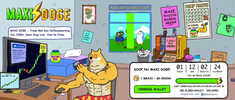 Maxi Doge $MAXI presale - Bron: Maxi Doge