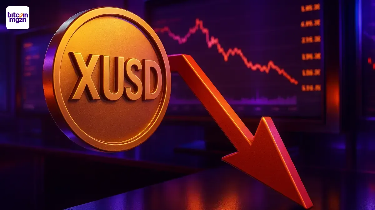 Grafiek van XUSD stablecoin die naar 0,30 dollar duikt na gemeld verlies van 93 miljoen en gepauzeerde transacties.