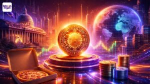 Visuele weergave van 16 jaar crypto als groei van digitaal experiment naar volwassen financieel ecosysteem
