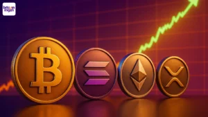 BTC, SOL, ETH, XRP omhoog