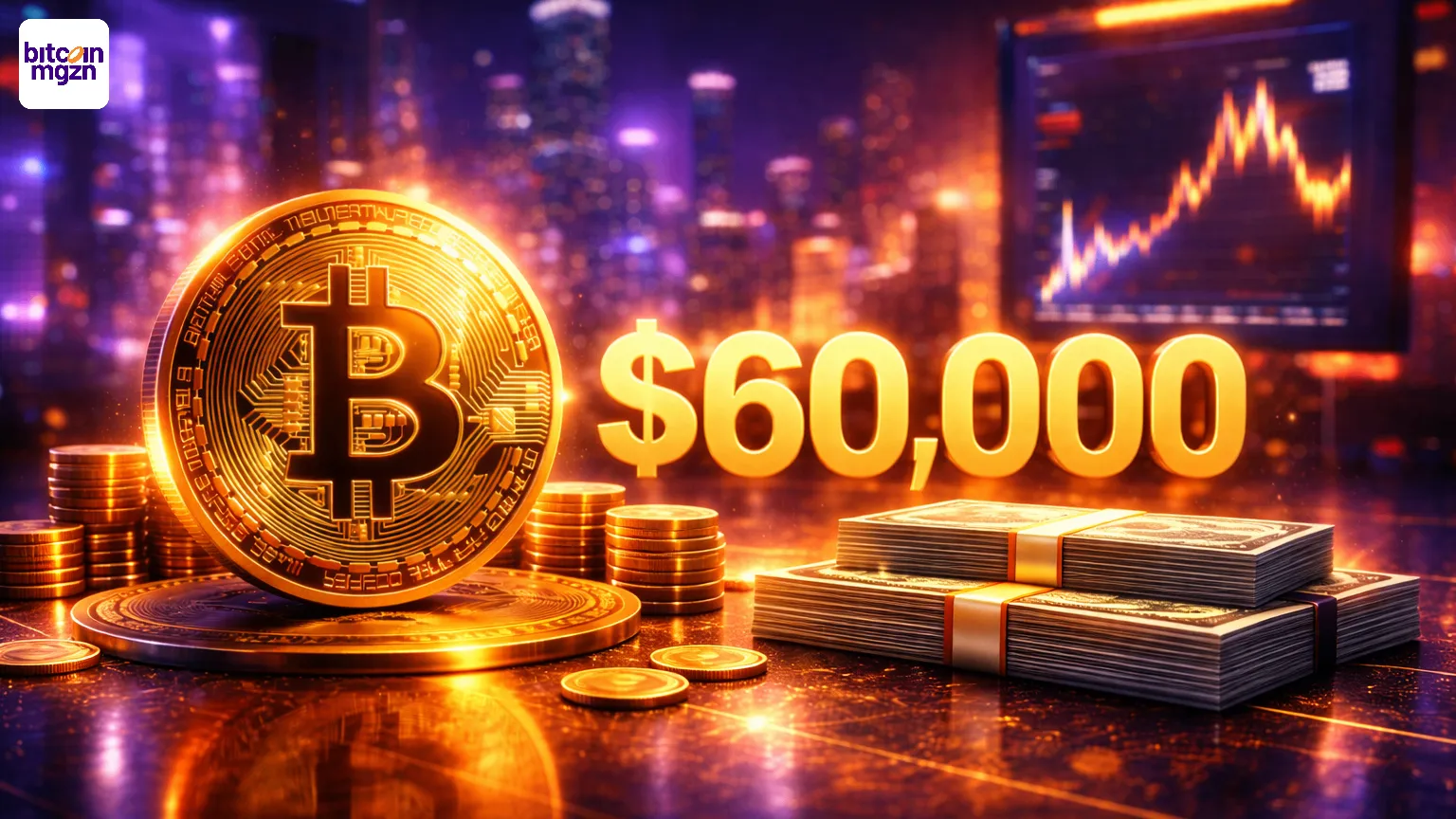 Bitcoin-crash naar $ 60.000 Analist noemt het onvermijdelijk