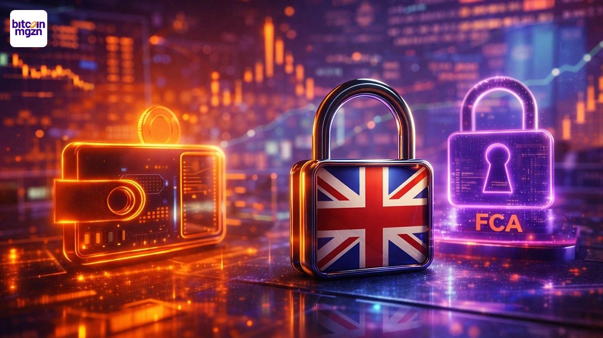 Visualisatie van hoe de britse overheid crypto vanaf 2027 als financieel product wil reguleren binnen een modern financieel systeem.