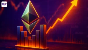 Ethereum technische analyse met omkeerpatroon rond belangrijke koerszone en marktsentiment