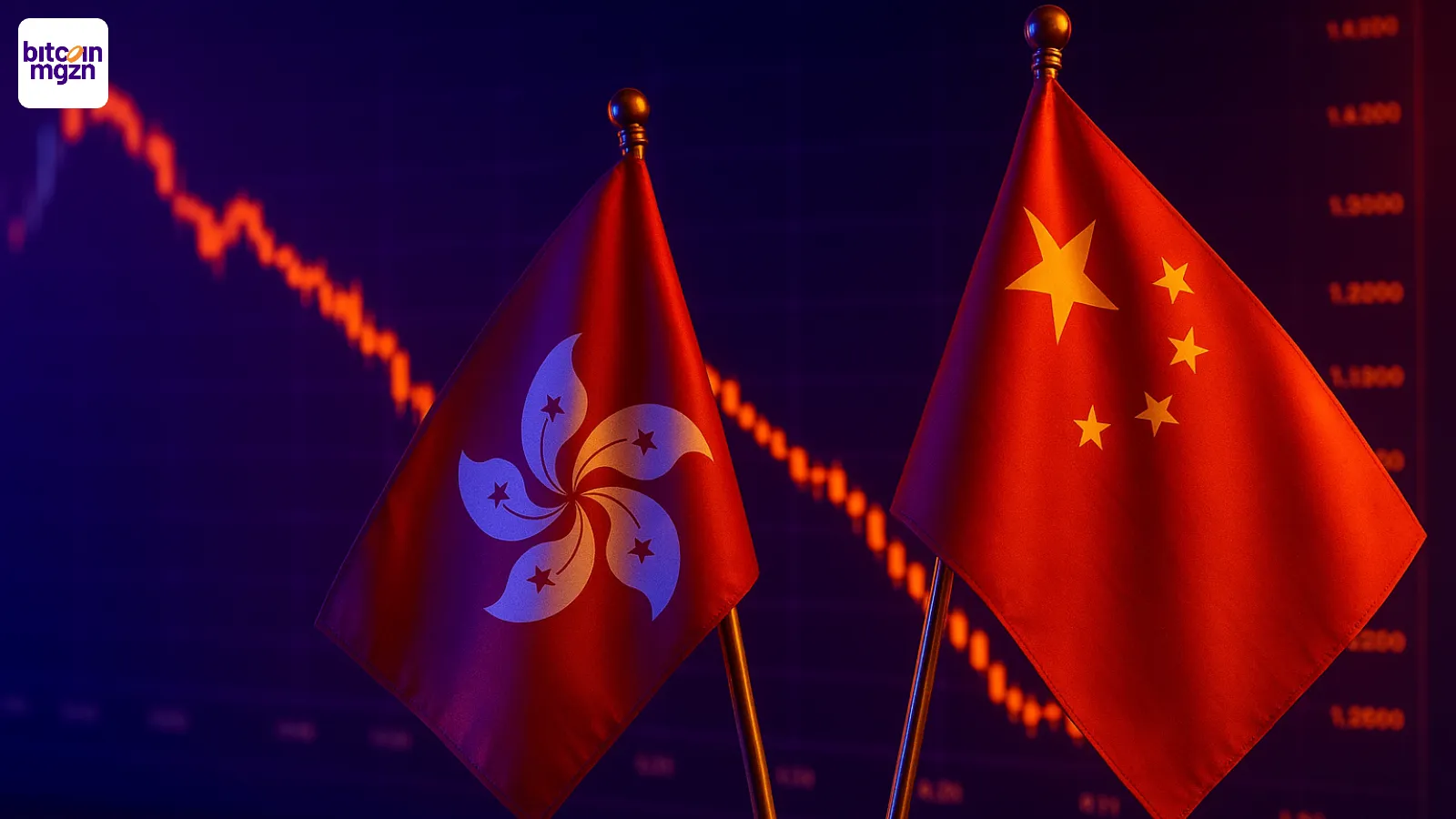 China cryptoverbod effect op crypto aandelen hong kong