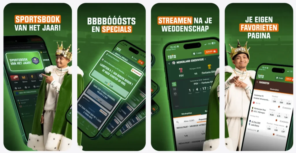 TOTO app zoals in de App store