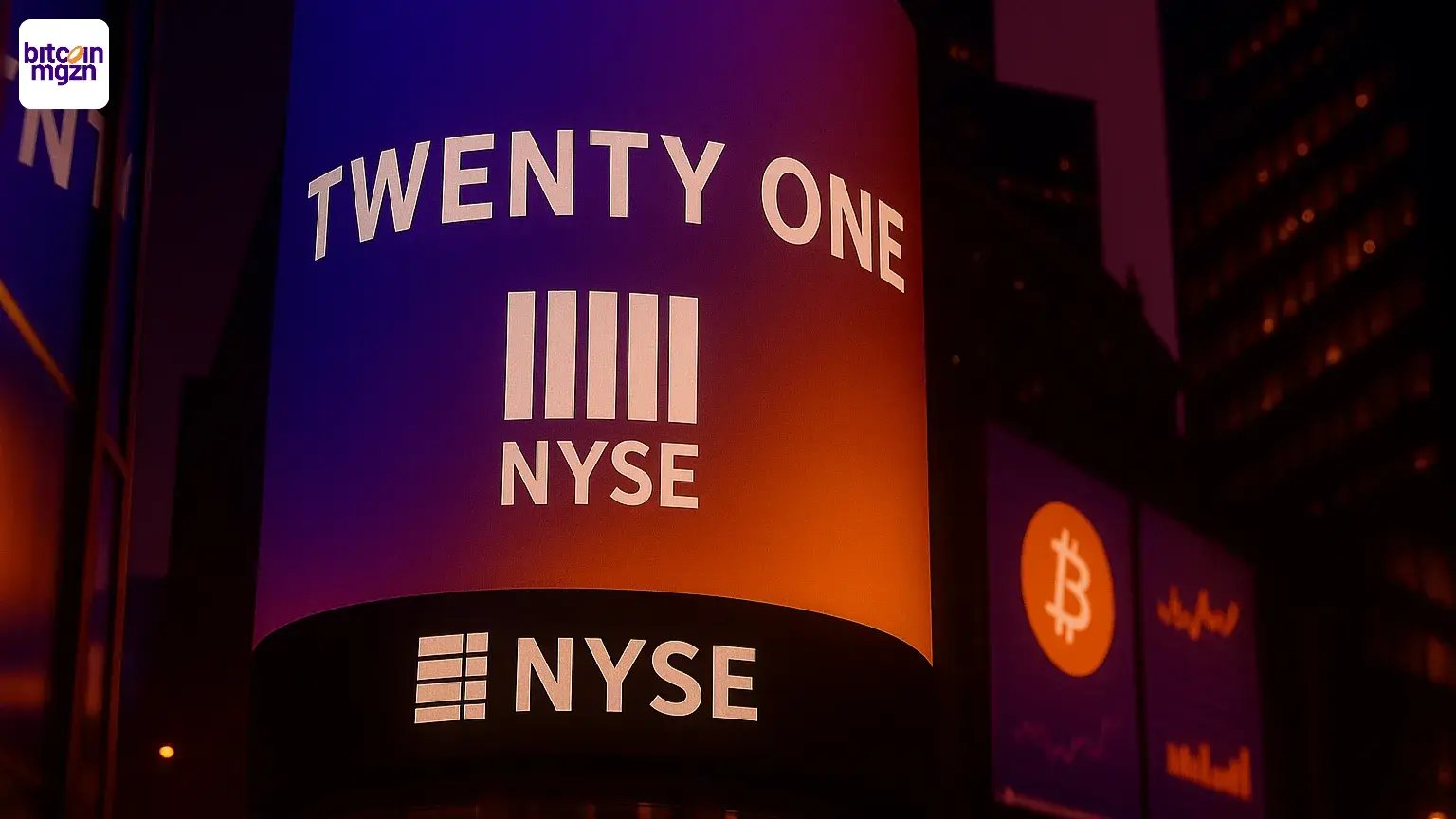 Twenty One Capital verschijnt op NYSE met $3,9 miljard aan Bitcoin