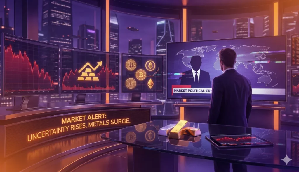 Beurs kleurt rood door Groenland en Trump, goud op recordhoogte