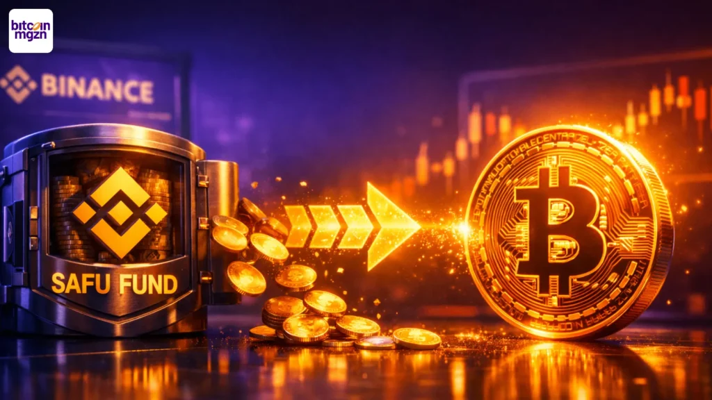 Binance zet $1 miljard SAFU-fonds volledig om naar Bitcoin