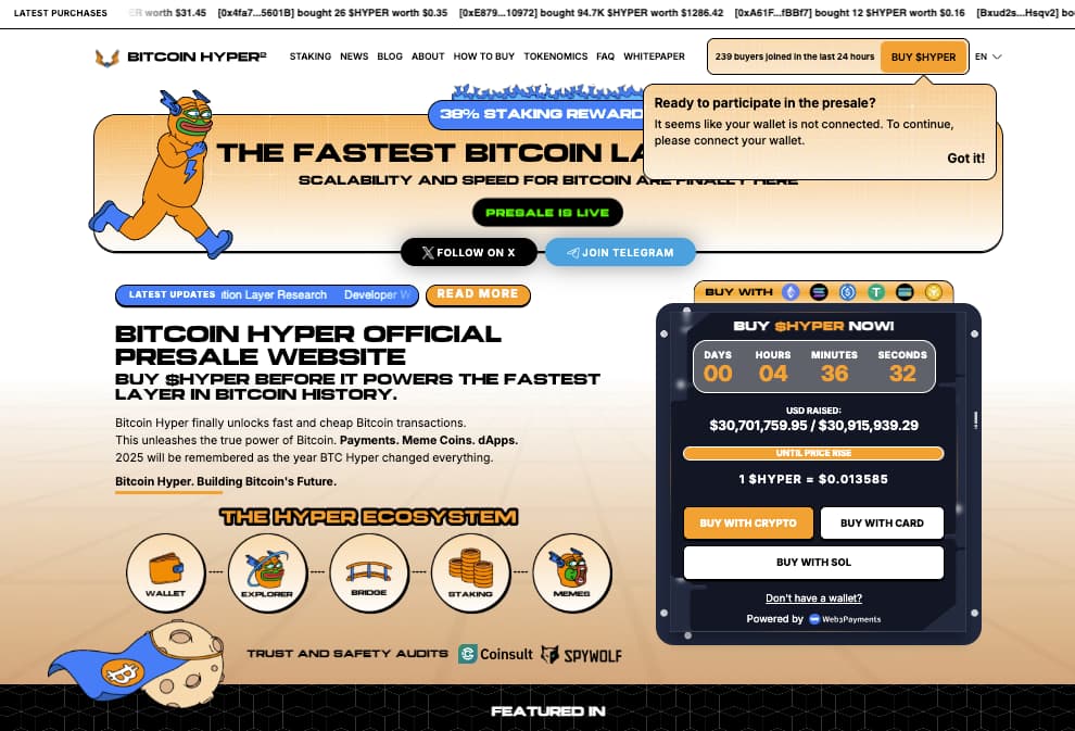 Bitcoin Hyper presale