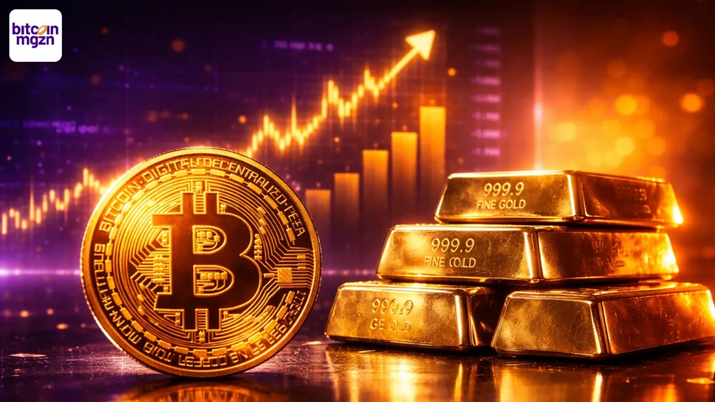 Bitcoin koers blijft achter terwijl goud weer stijgt – experts leggen uit waarom