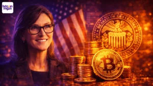 Cathie Wood voorspelt: Fed koopt Bitcoin voor strategische reserve in 2026