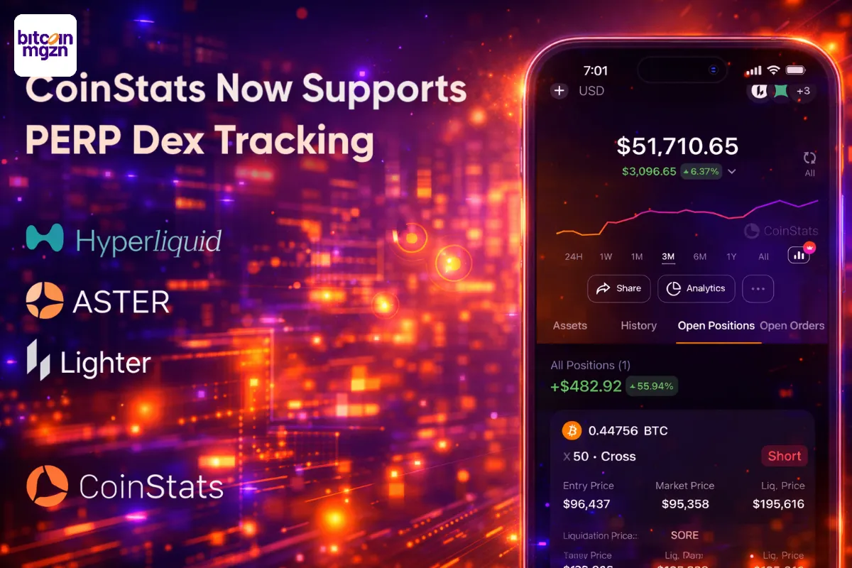 CoinStats voegt Aster, Hyperliquid en Lighter toe aan perpetual DEX-tracking