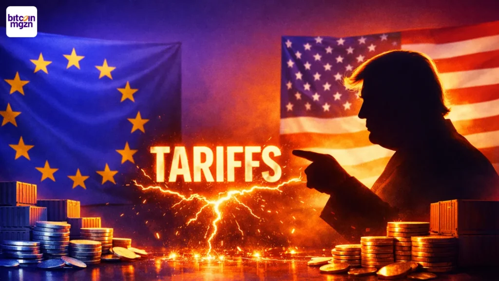 Trump’s Europese tarieven raken crypto harder dan aandelen