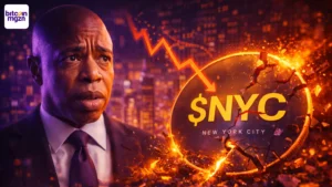 Eric Adams NYC token crasht 80% op lanceerdag - mega crypto rugpull schokt markt
