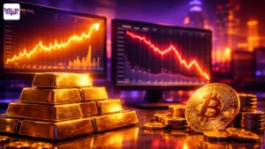 Goud breekt recordhoogte terwijl Bitcoin daalt kapitaal verschuift