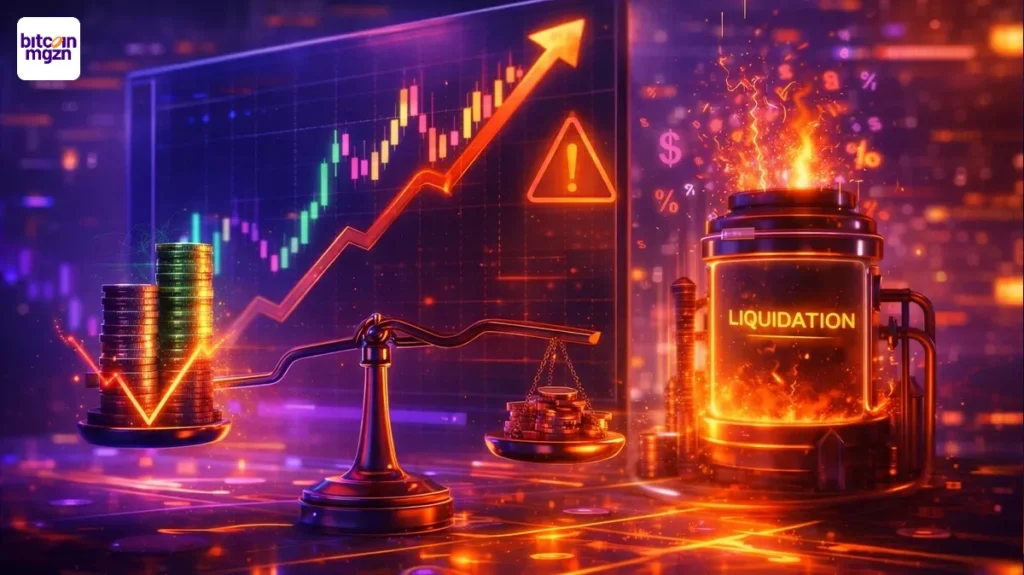 Leverage brandt de Bitcoin rally: waar de risico’s echt schuilen