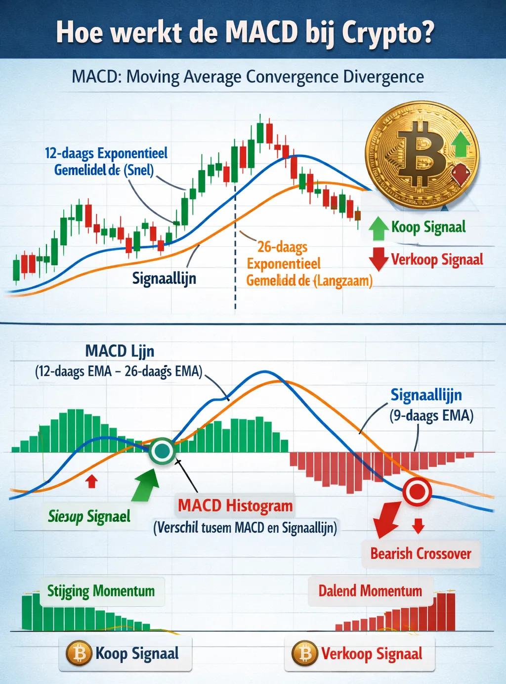 MACD indicator uitgelegd voor crypto