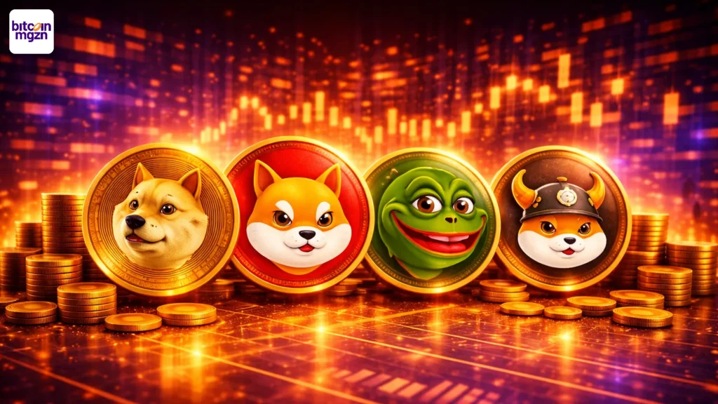 DOGE, SHIB, PEPE en BONK schieten omhoog: wat gebeurt hier?