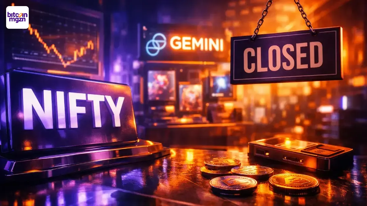 Nifty sluit marktplaats en Gemini verandert koers