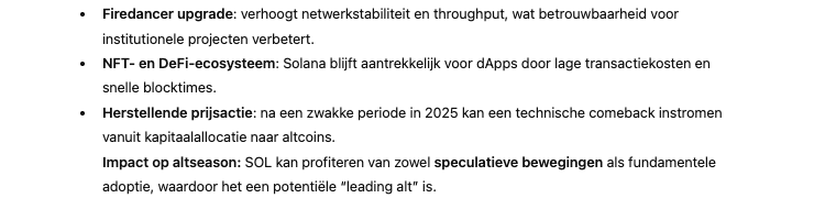Solana verwachting - Bron ChatGPT