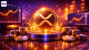 XRP koers falling wedge MACD signaal