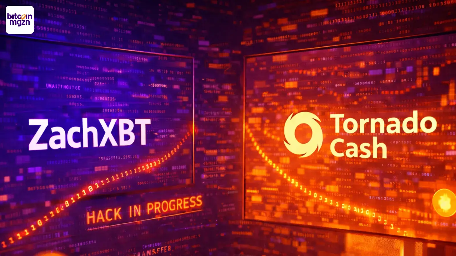 ZachXBT volgt gestolen bitcoin via Tornado Cash