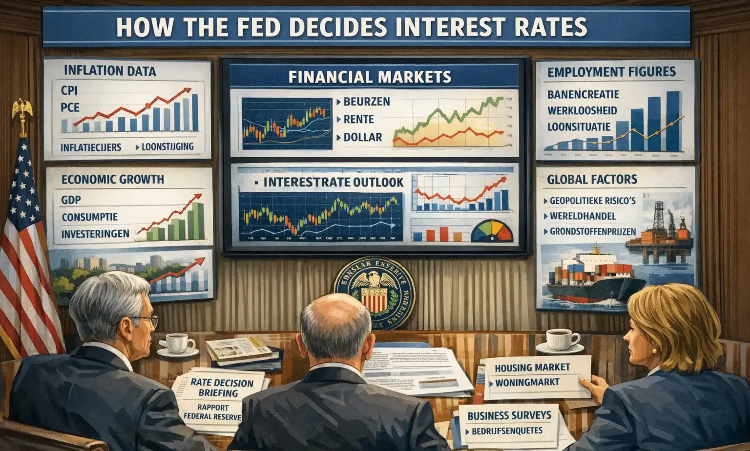 Zo bepaald de Fed de rentes