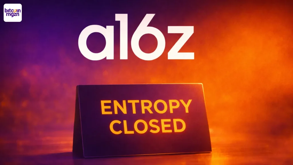 a16z-startup Entropy stopt en geeft investeerders geld terug
