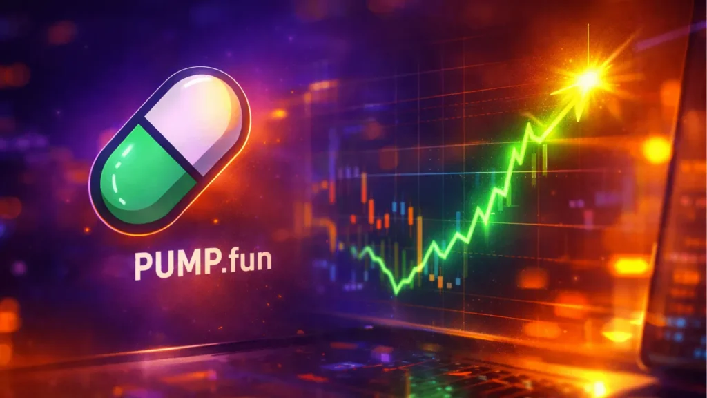 Geldmachine op Solana: PUMP.fun blaast op met record van 16.000 SOL omzet per dag!