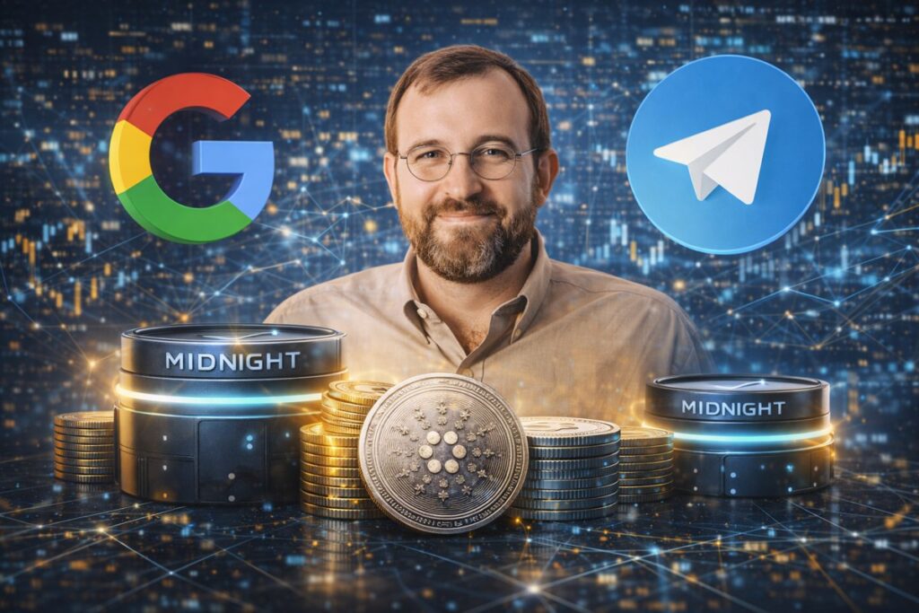 Cardano CEO live: Google en Telegram starten nodes op ADA’s Midnight in 2026