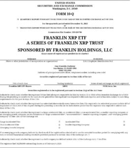 XRP ETF Franklin Templeton - Bron: SEC