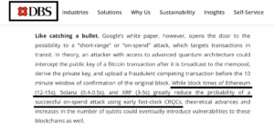 DBS bank crypto rapport april