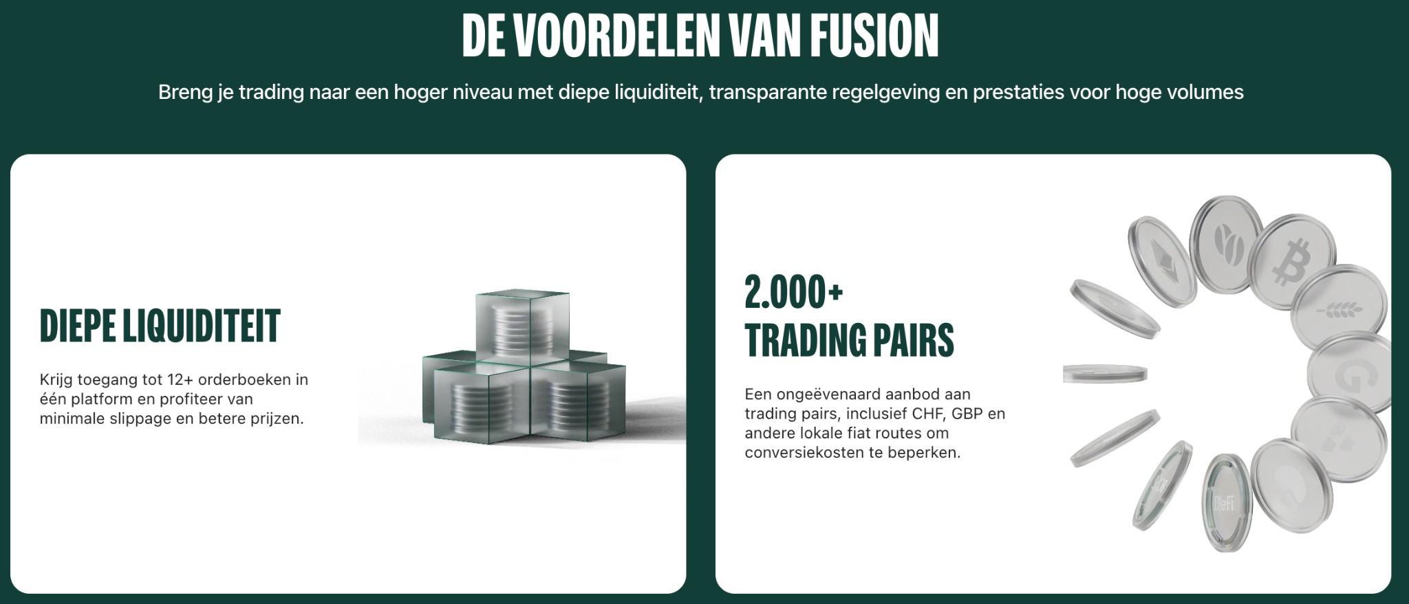 Bitpanda Fusion platform - de voordelen